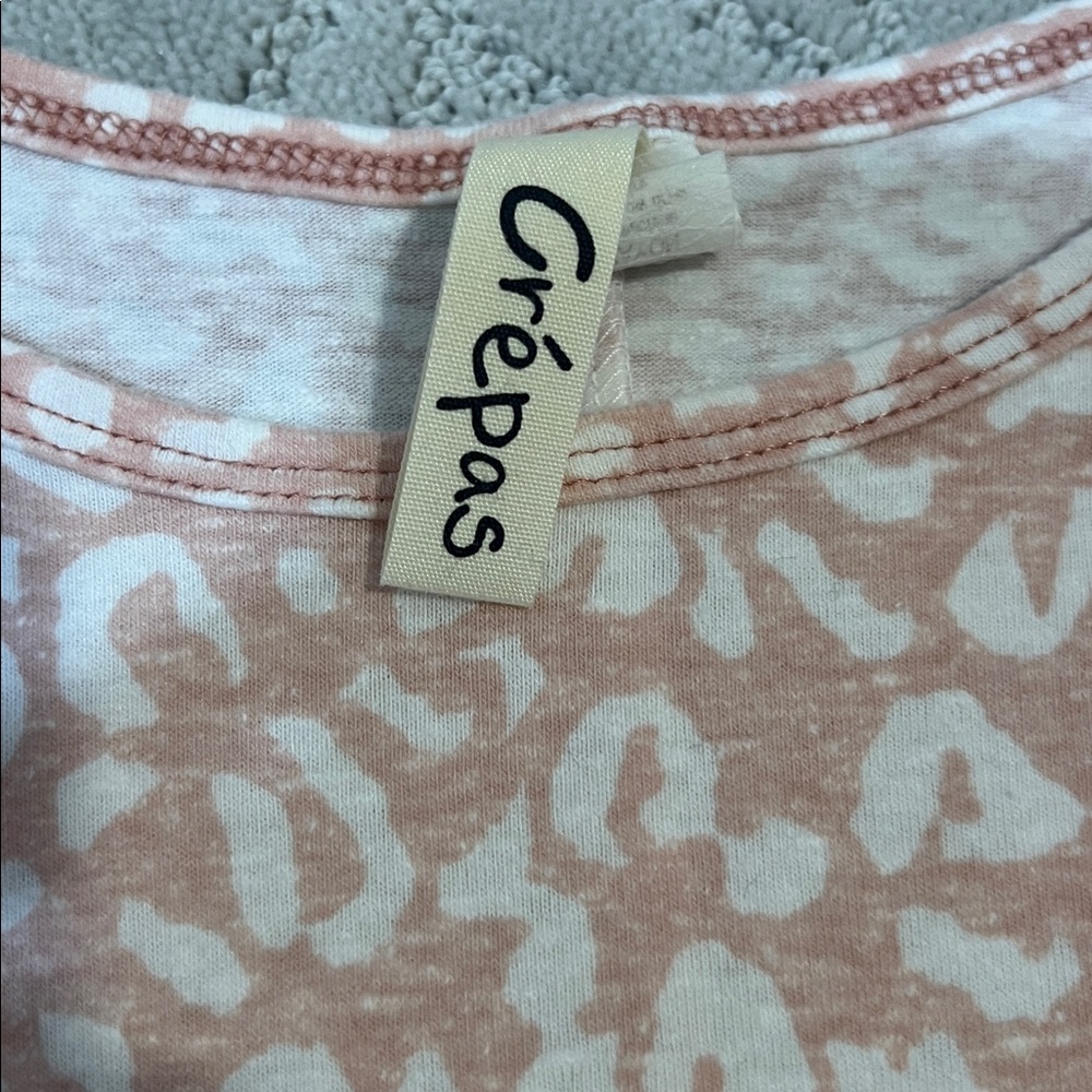 Pink Leopard Print Top - Picture 2 of 3